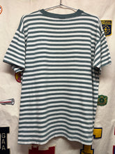 Load image into Gallery viewer, Vintage Gerst Amber Beer Stripe Green Single Stitch Badger USA T-Shirt: Large
