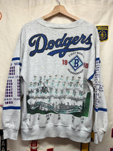 Load image into Gallery viewer, Vintage Los Angeles Dodgers Long Gone All Over Print Crewneck Sweatshirt: Large
