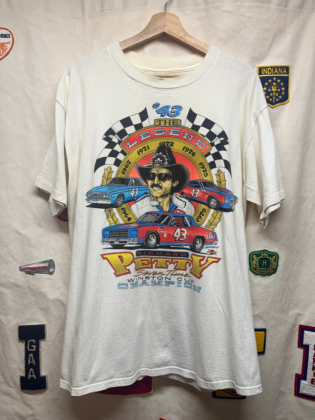 Vintage 1994 Richard Petty The Legend Winston Cup Nascar STP 43 T-Shirt: Large