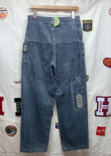 Load image into Gallery viewer, Vintage JNCO Handyman Denim Baggy Y2K Blue Carpenter Jean Pants 32&quot;
