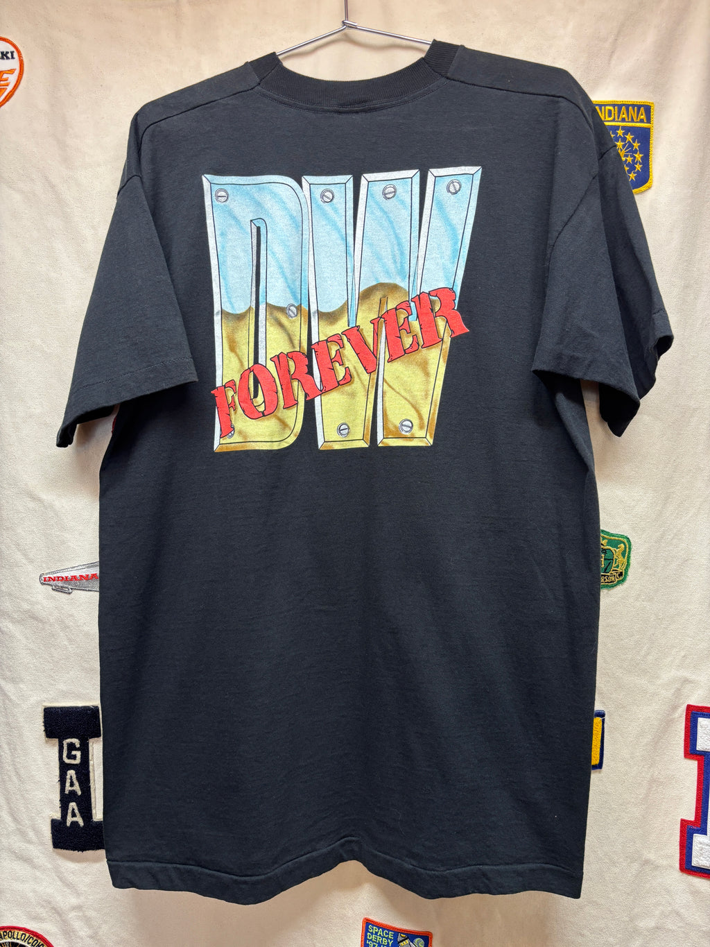 Vtg Darrell Waltrip Big DW NASCAR Racing T-shirt: XL