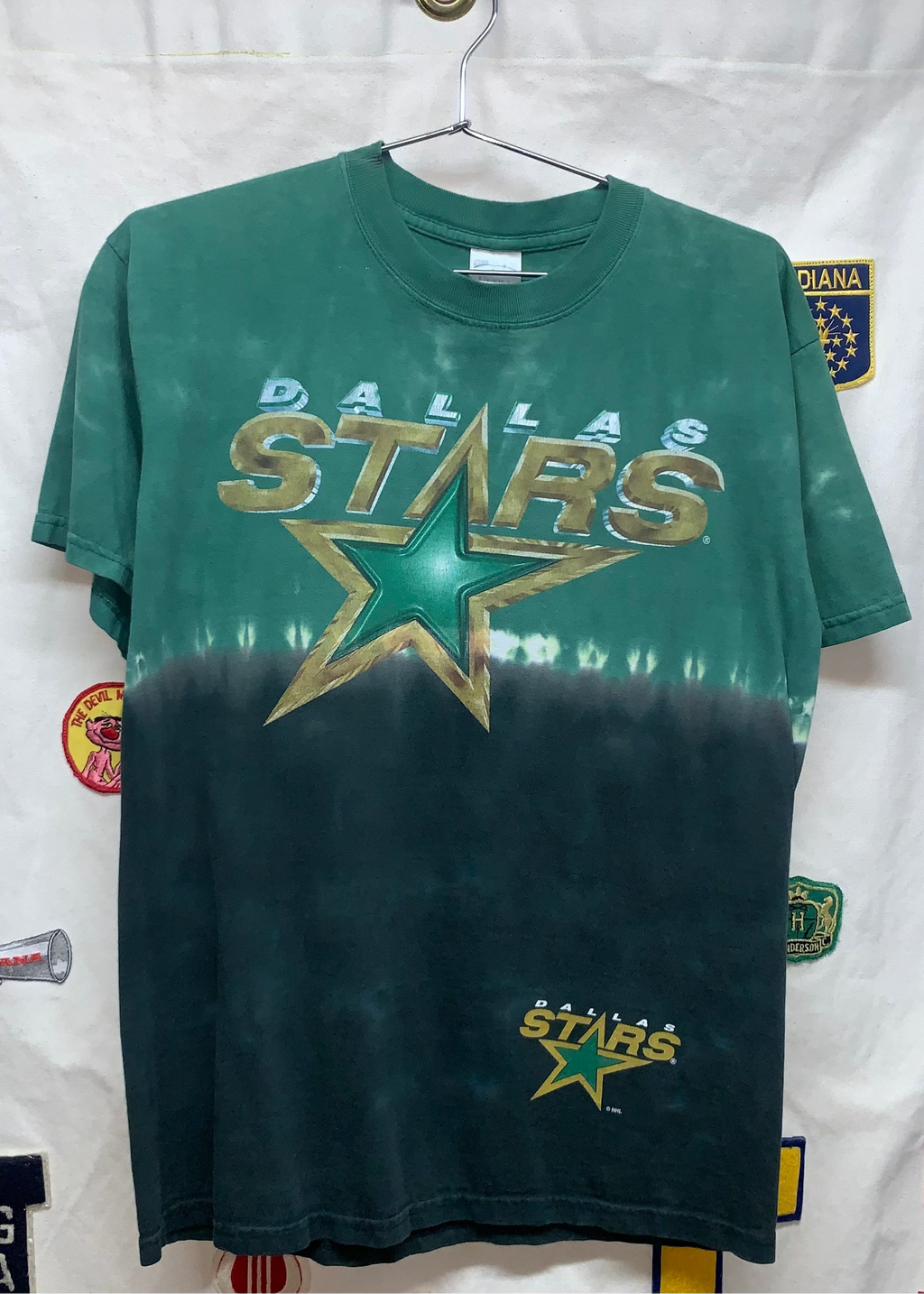 Vintage Dallas Stars Texas NHL Hockey Tye Dye Shirt Medium