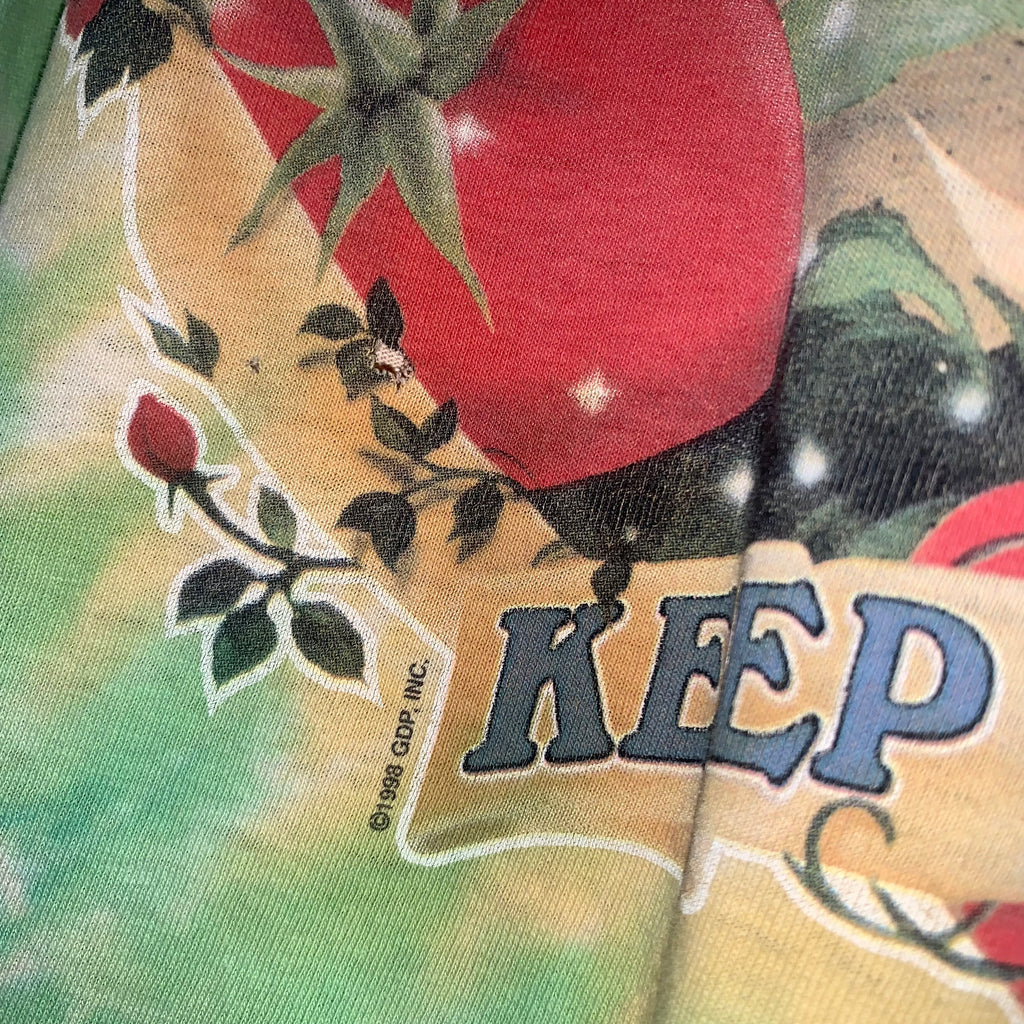 Vintage Liquid Blue Grateful Dead Keep it Green Tye Dye Band Shirt XL