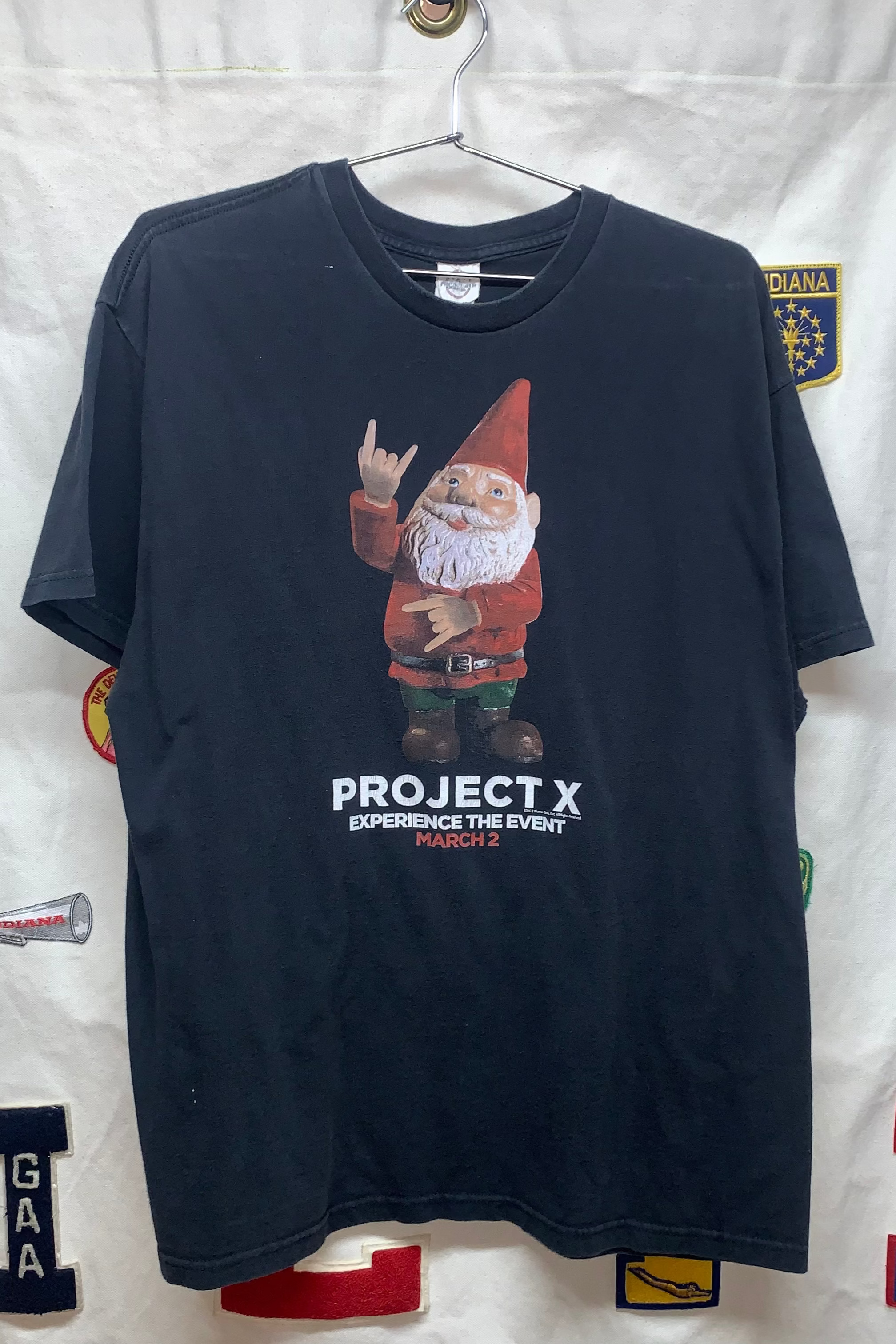 Vtg Warner Bros 2012 Project X Gnome Movie Promo Advertisement Shirt XL