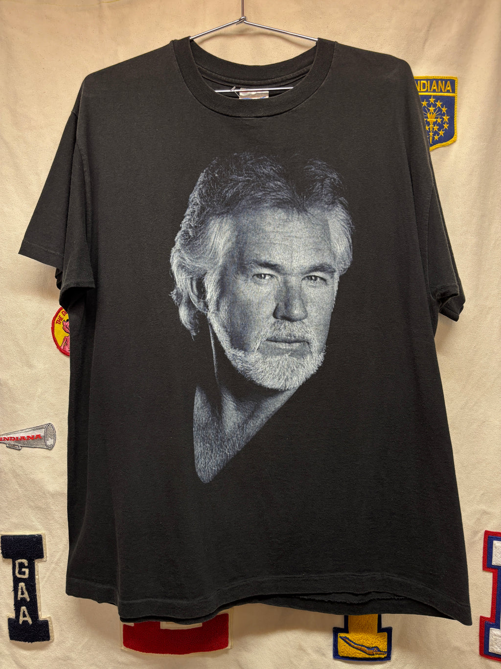 Vtg Kenny Rogers Big Face Country Music T-Shirt: XL