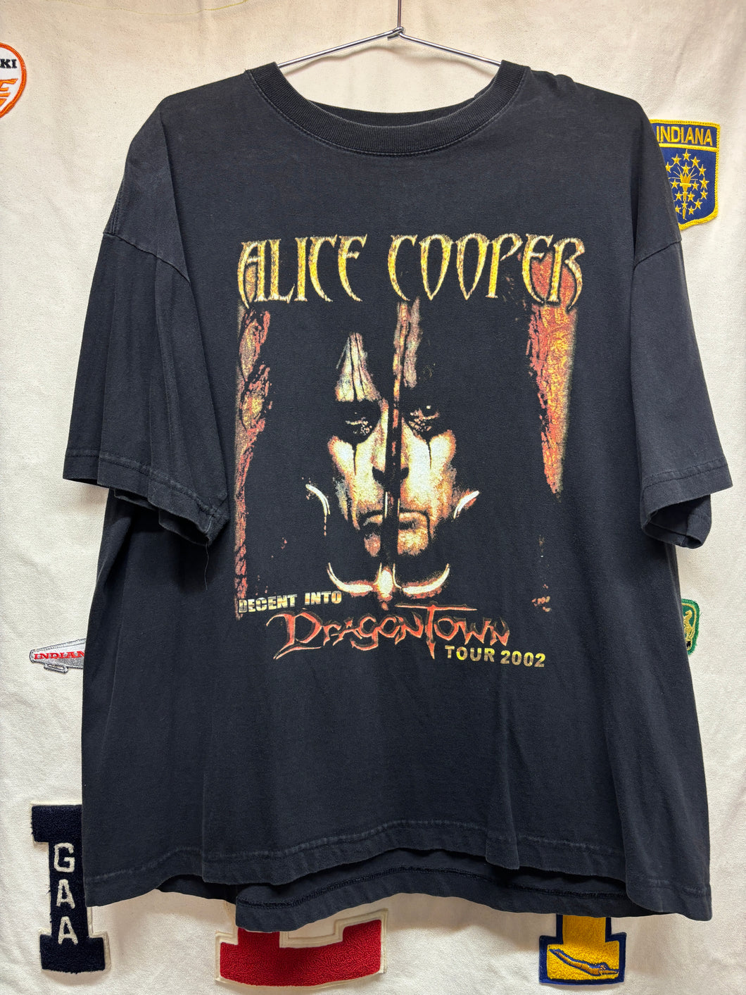 Vtg Alice Cooper Dragontown Tour Metal Band T-Shirt: XL