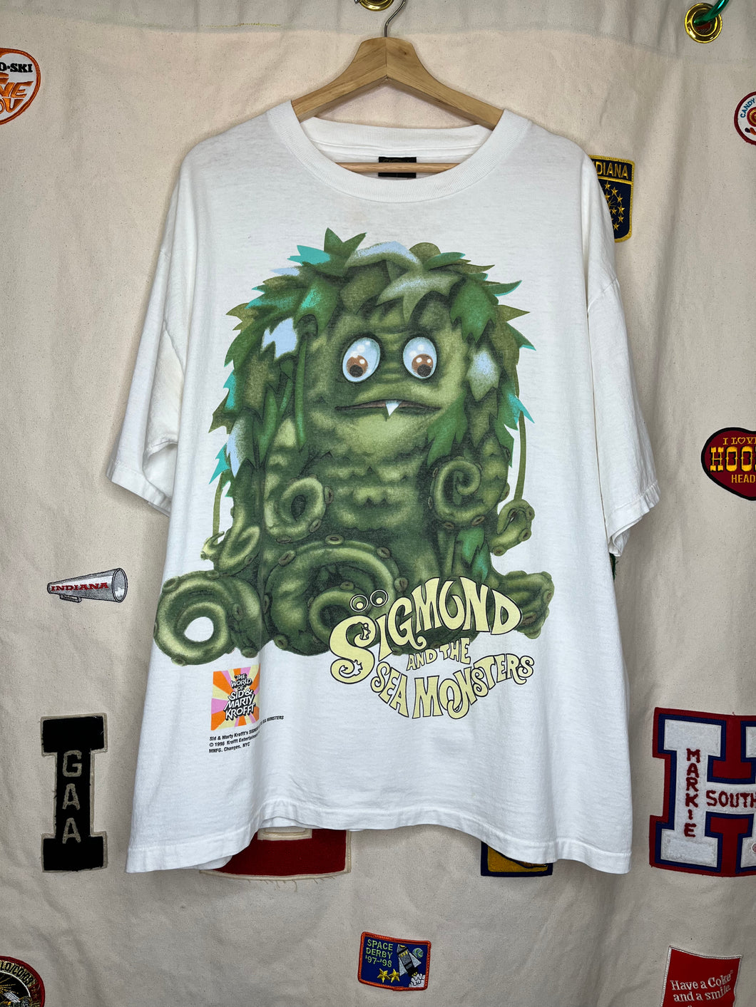 Vintage Sigmund and the Sea Monsters Sid and Marty Krofft TV Show White T-Shirt: XL