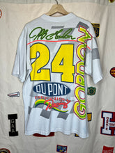 Load image into Gallery viewer, Vintage Jeff Gordon 24 NASCAR All Over Print White T-Shirt: Large
