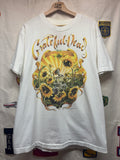 Vintage Grateful Dead 1994 Sunflower Skelton Summer Tour White T-Shirt: Large
