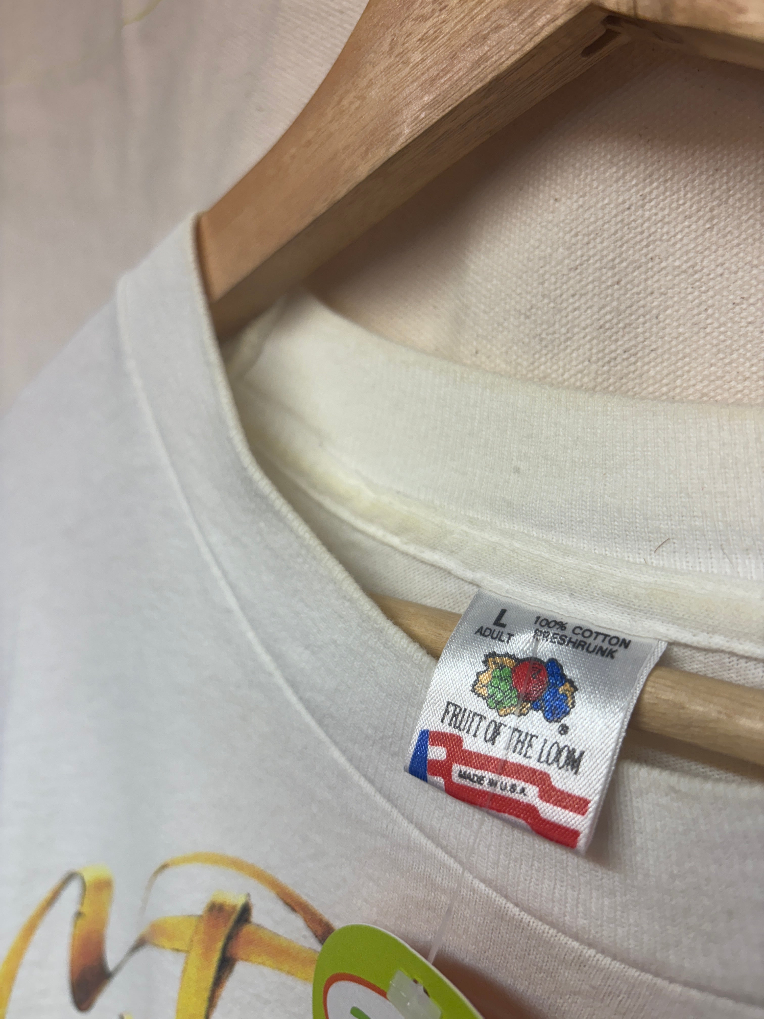 Vintage Grateful Dead 1994 Sunflower Skelton Summer Tour White T-Shirt: Large