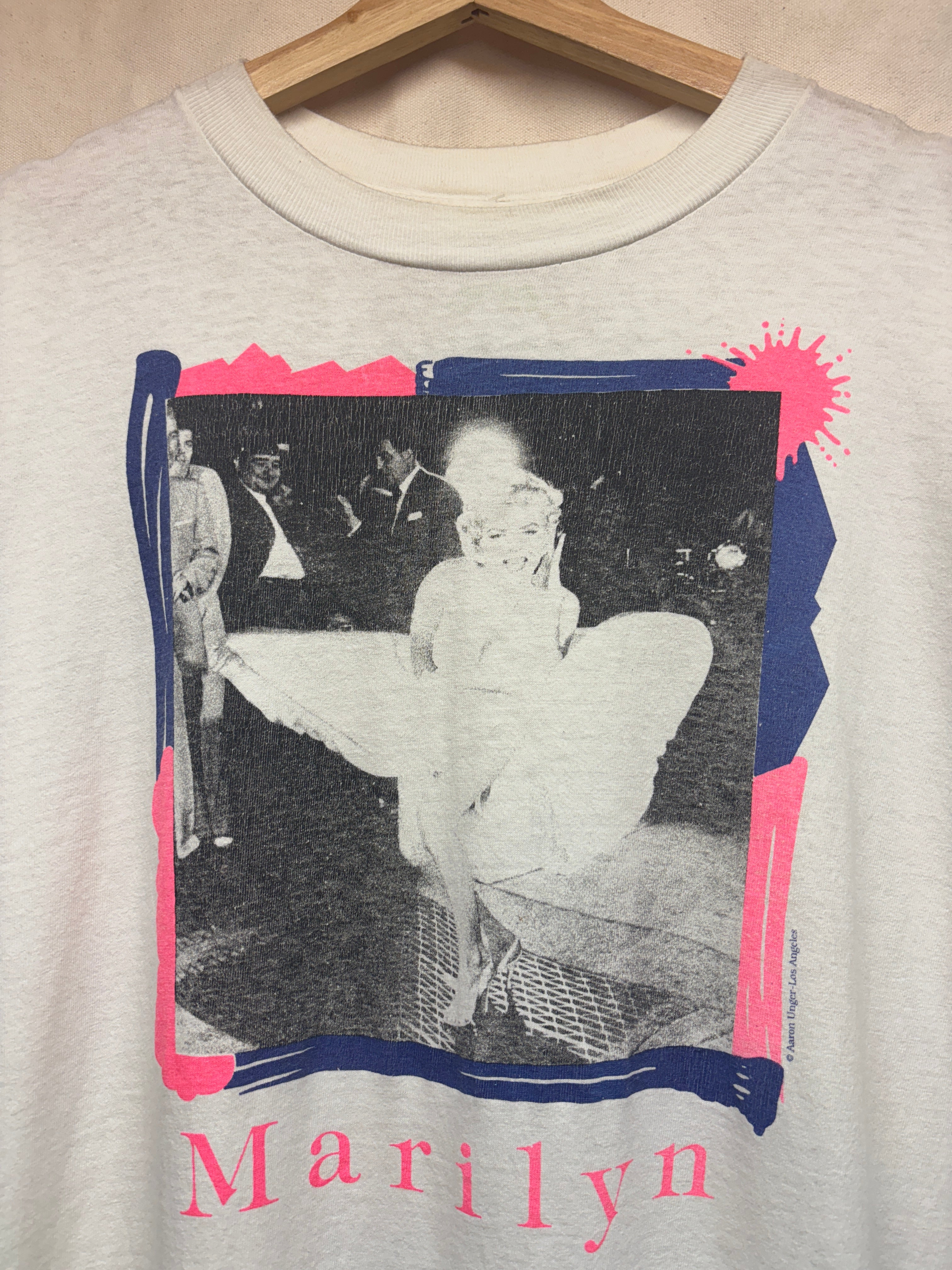 Vtg Marilyn Monroe Art Picture T-Shirt: XL