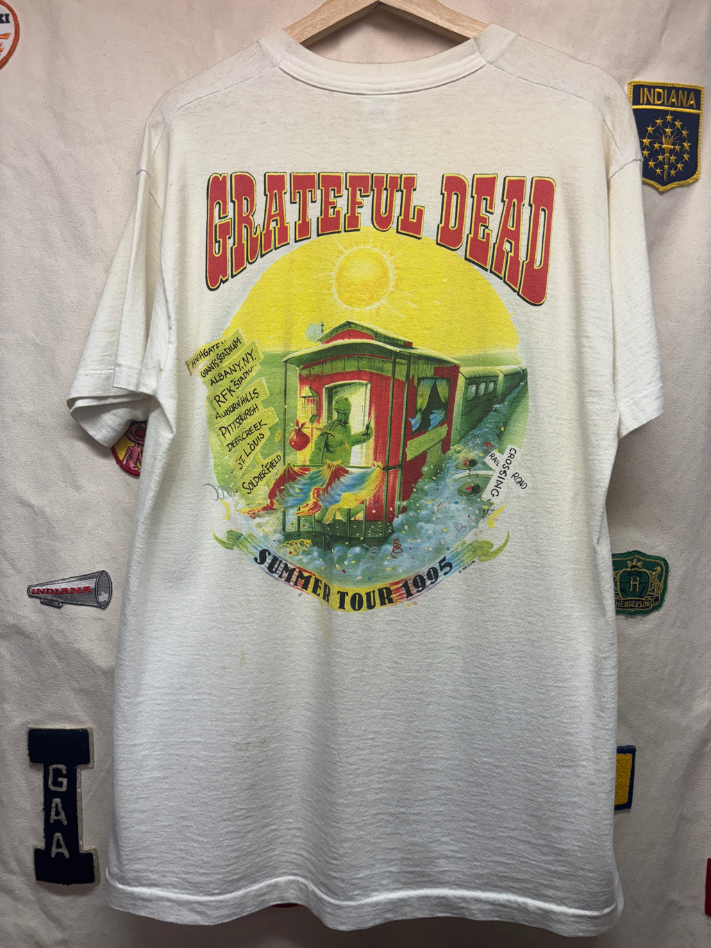 Vtg Grateful Dead Train Summer Tour 95 Concert T-Shirt: L