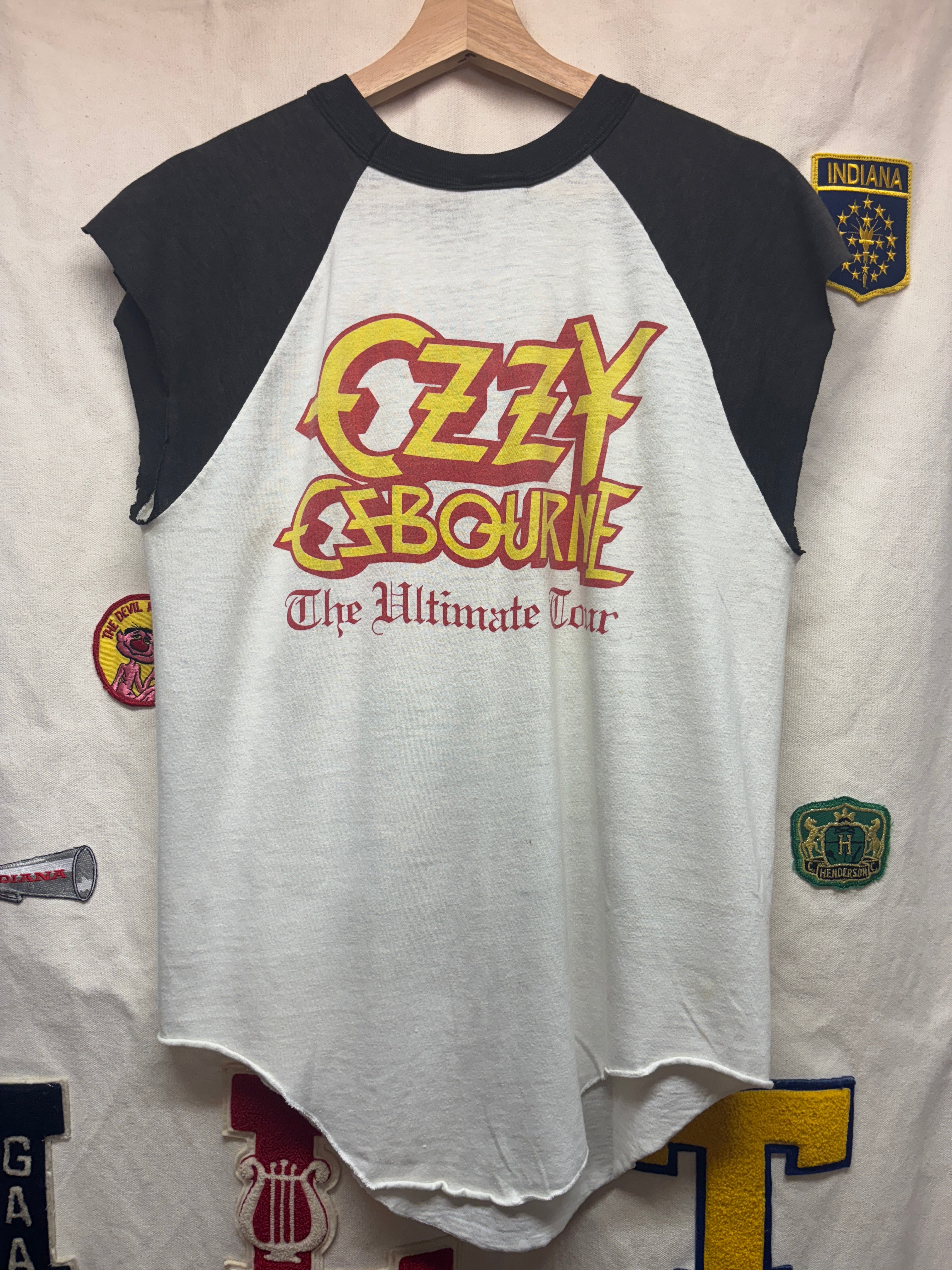 Vintage Ozzy Osbourne The Ultimate Sin Tour Cutoff T-Shirt: M