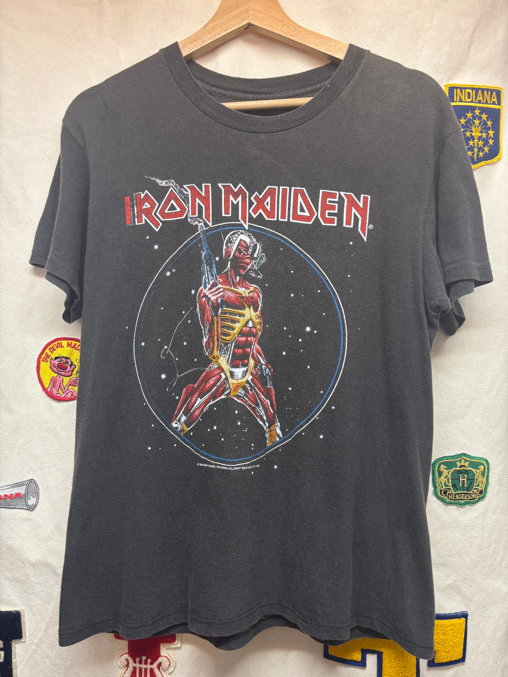Vtg 1986 Iron Maiden Somewhere In Time Album T-Shirt: M
