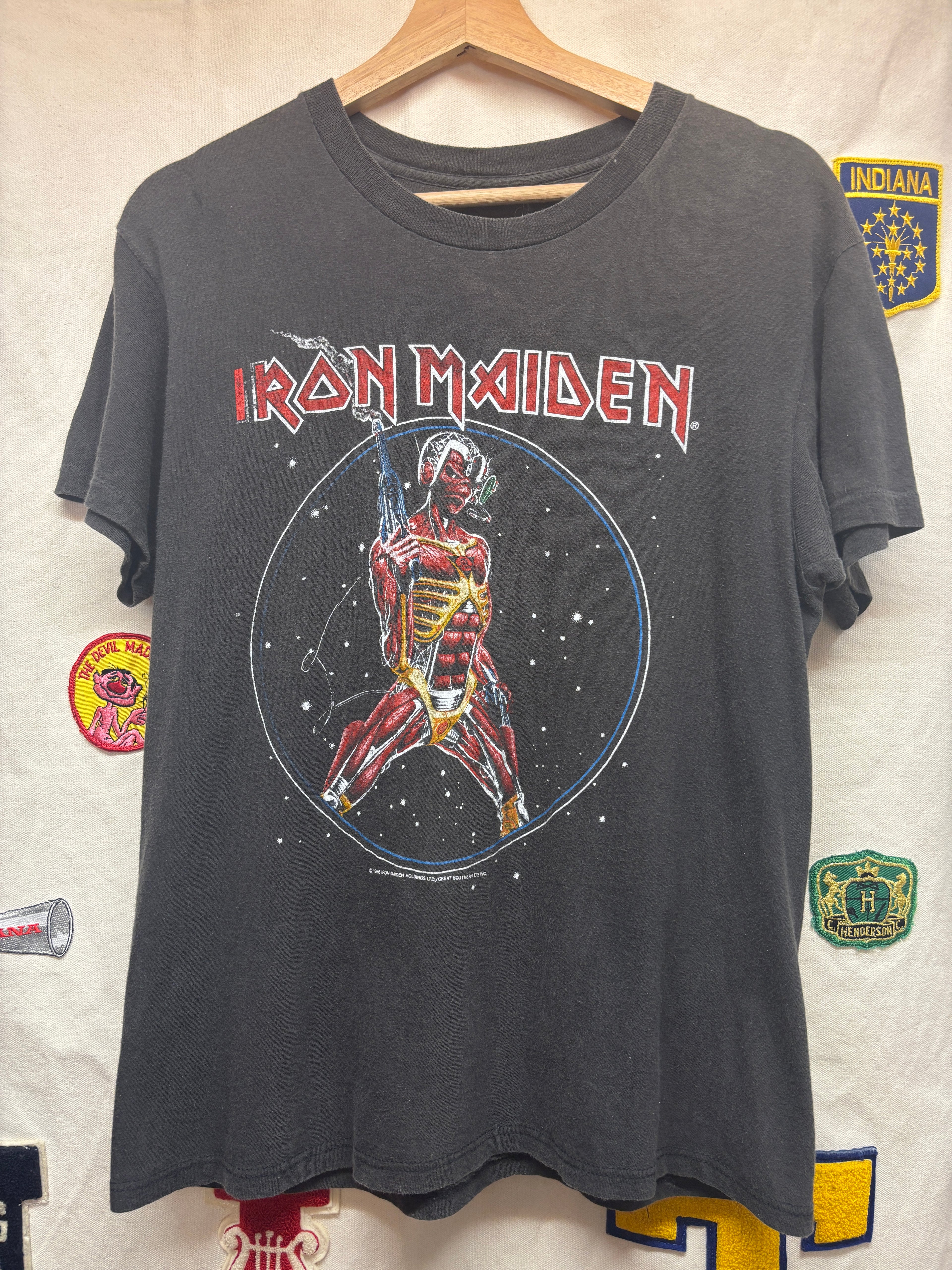 Vtg 1986 Iron Maiden Somewhere In Time Album T-Shirt: M