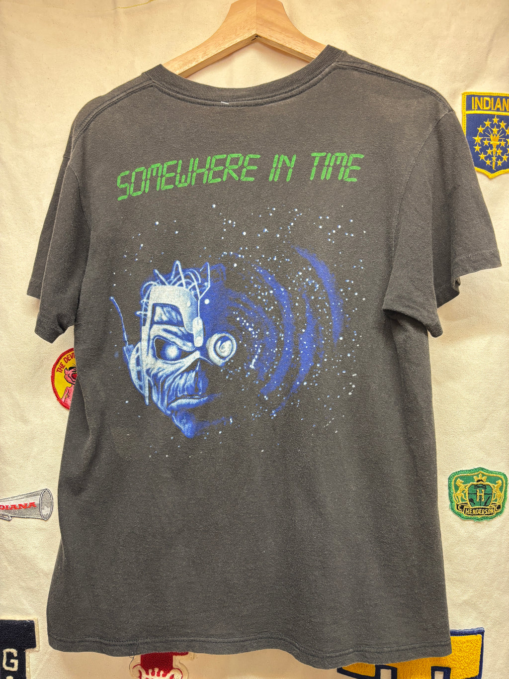 Vtg 1986 Iron Maiden Somewhere In Time Album T-Shirt: M