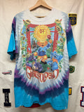 Vtg Grateful Dead China Rider Tie-Dye Liquid Blue T-Shirt: XL