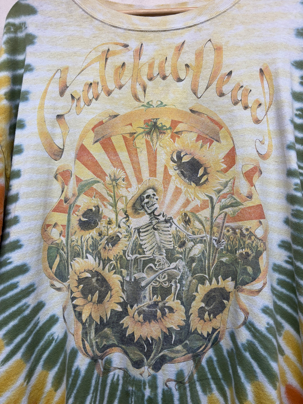 Vtg Grateful Dead Sunflower Tie-dye T-shirt: XL