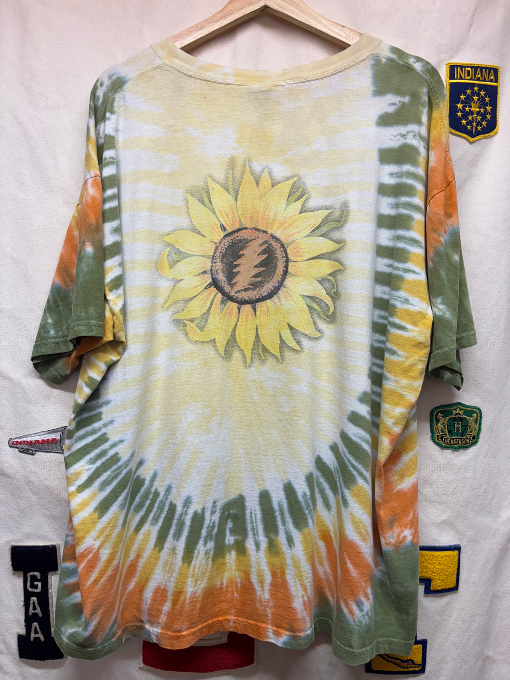 Vtg Grateful Dead Sunflower Tie-dye T-shirt: XL