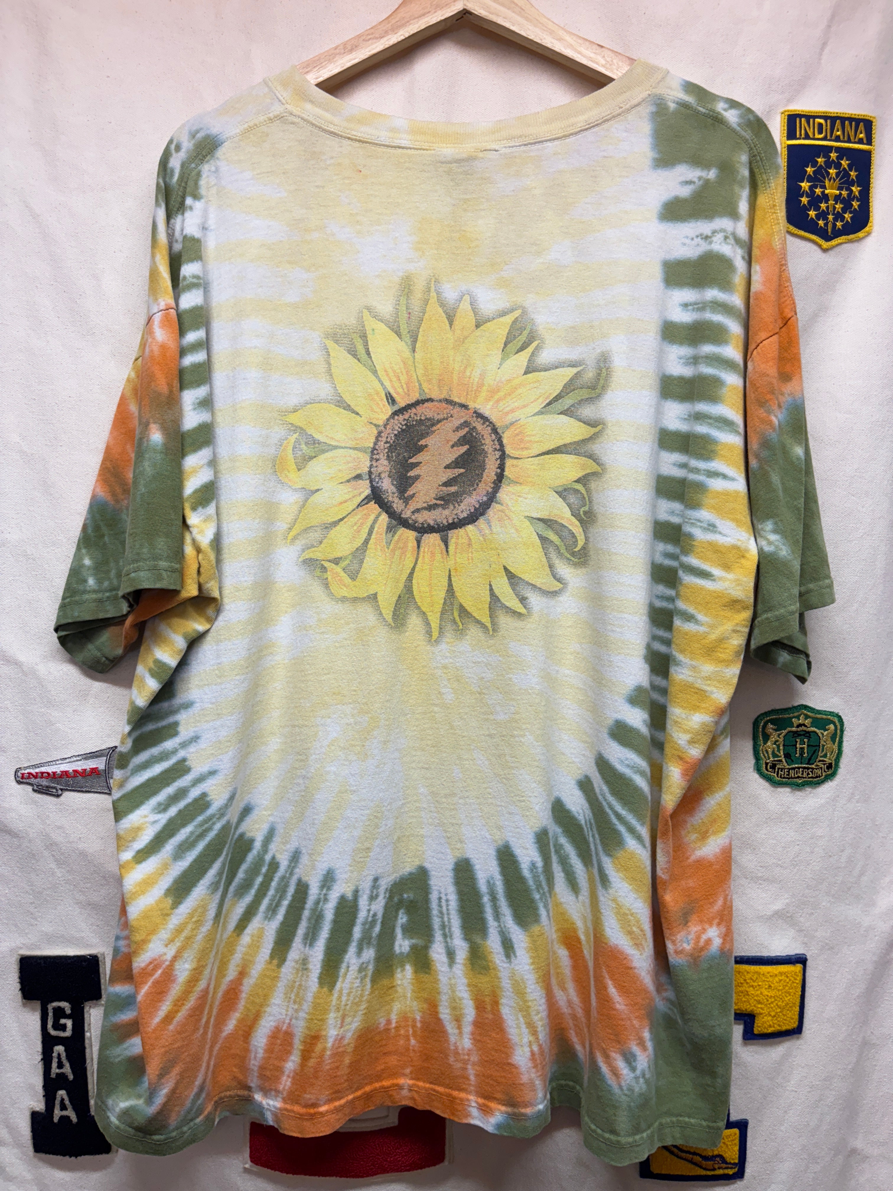 Vtg Grateful Dead Sunflower Tie-dye T-shirt: XL