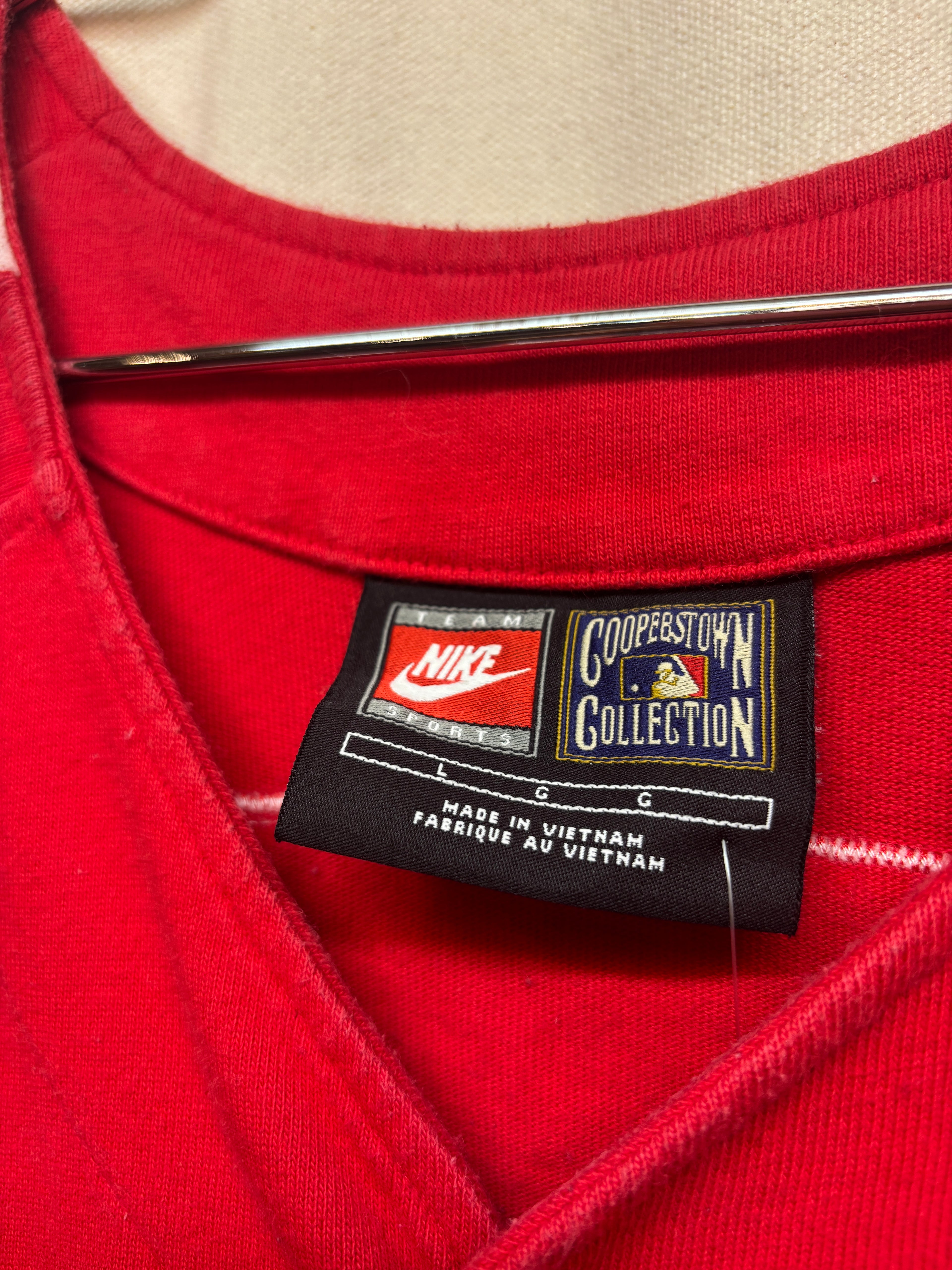 Vtg Cincinnati Reds Joe Morgan Team Nike Baseball Jersey: L