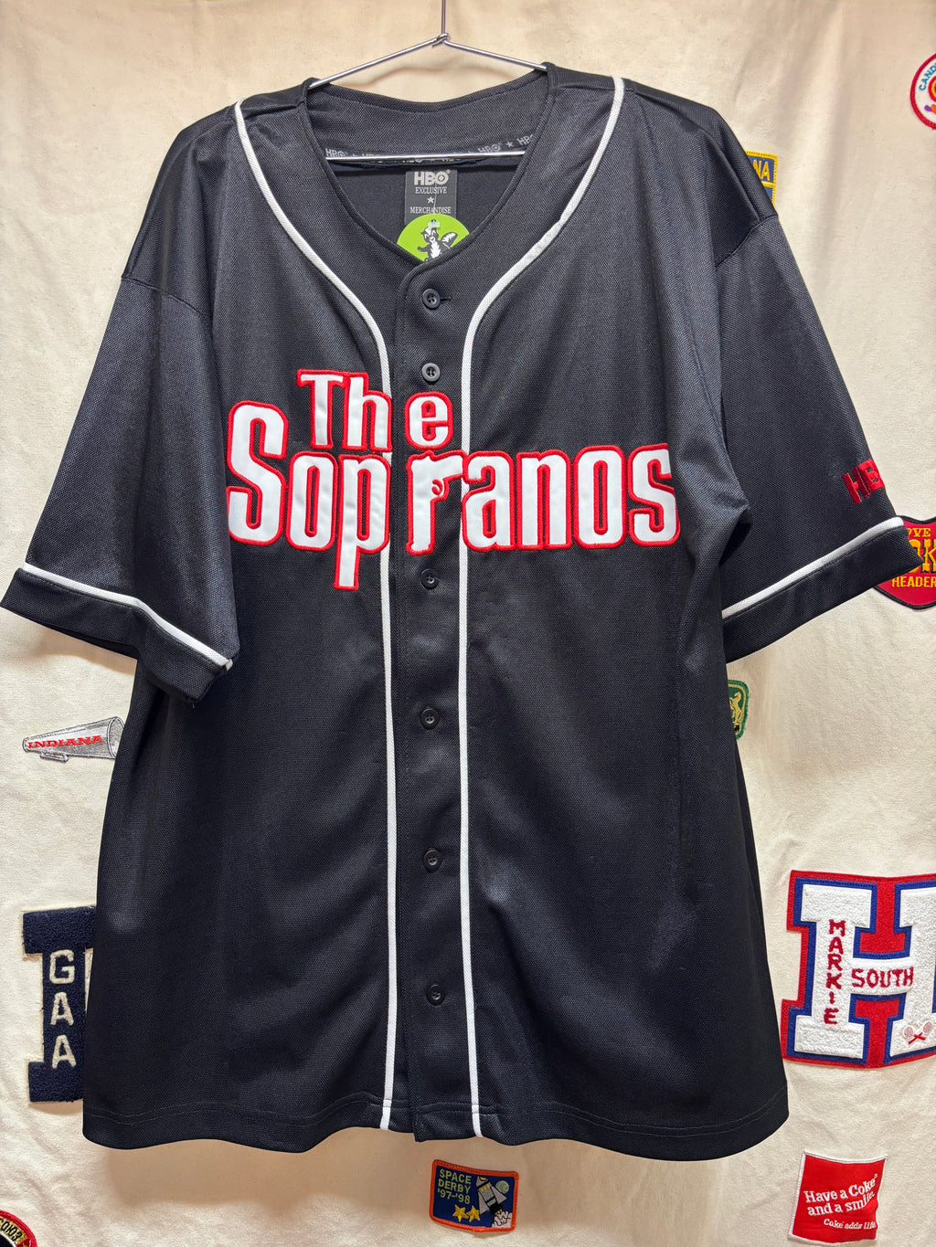 Vtg The Sopranos HBO TV Show Baseball Jersey: L