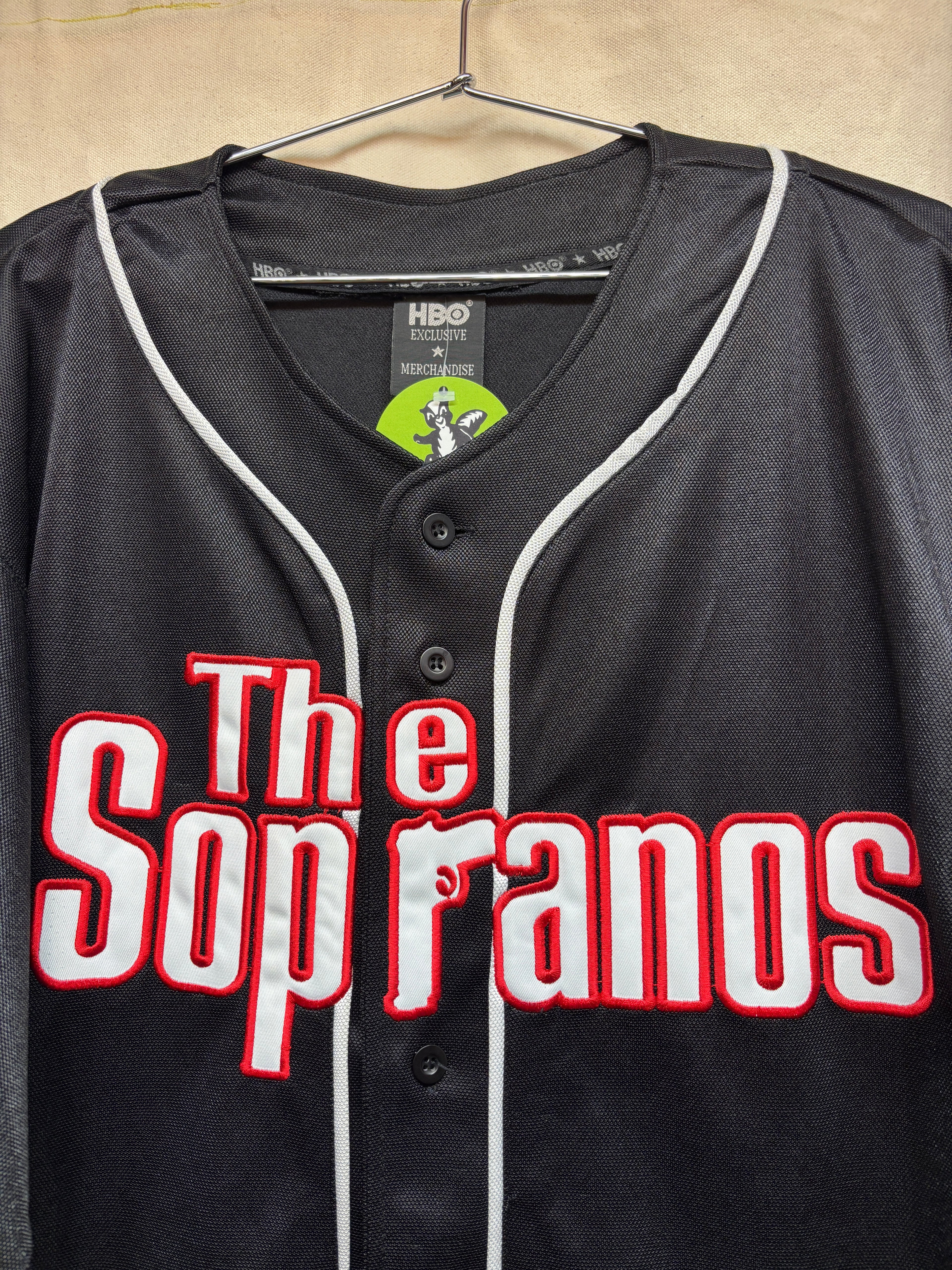 Vtg The Sopranos HBO TV Show Baseball Jersey: L