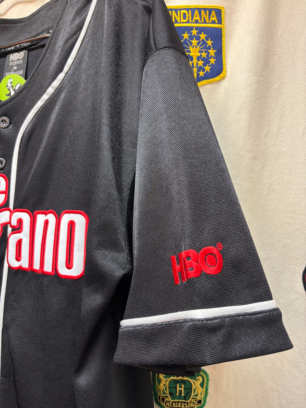 Vtg The Sopranos HBO TV Show Baseball Jersey: L