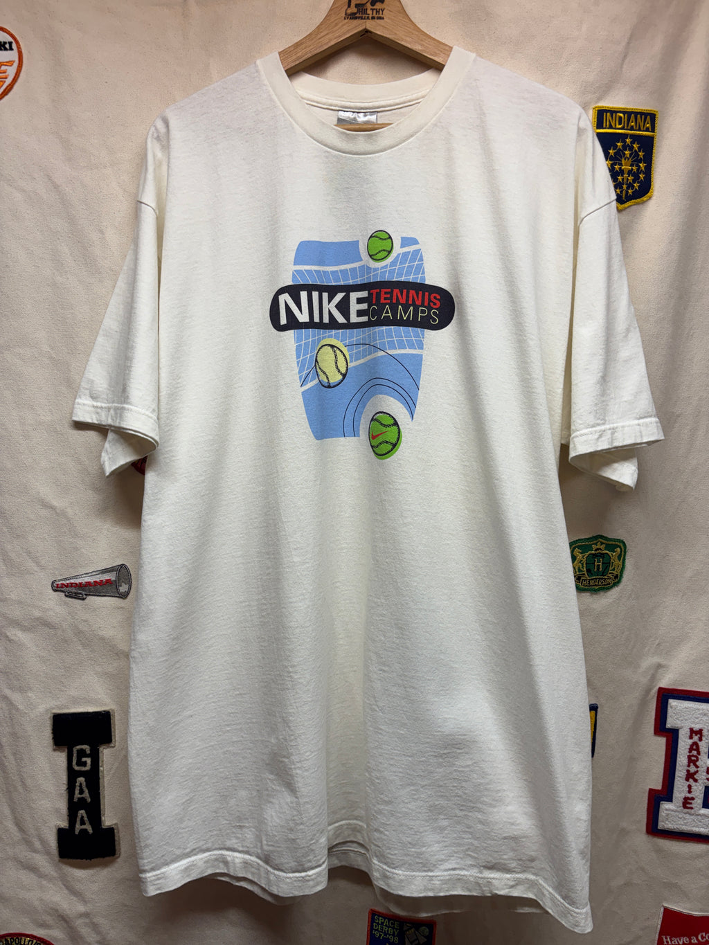 Vtg Nike Tennis Camp T-shirt: L