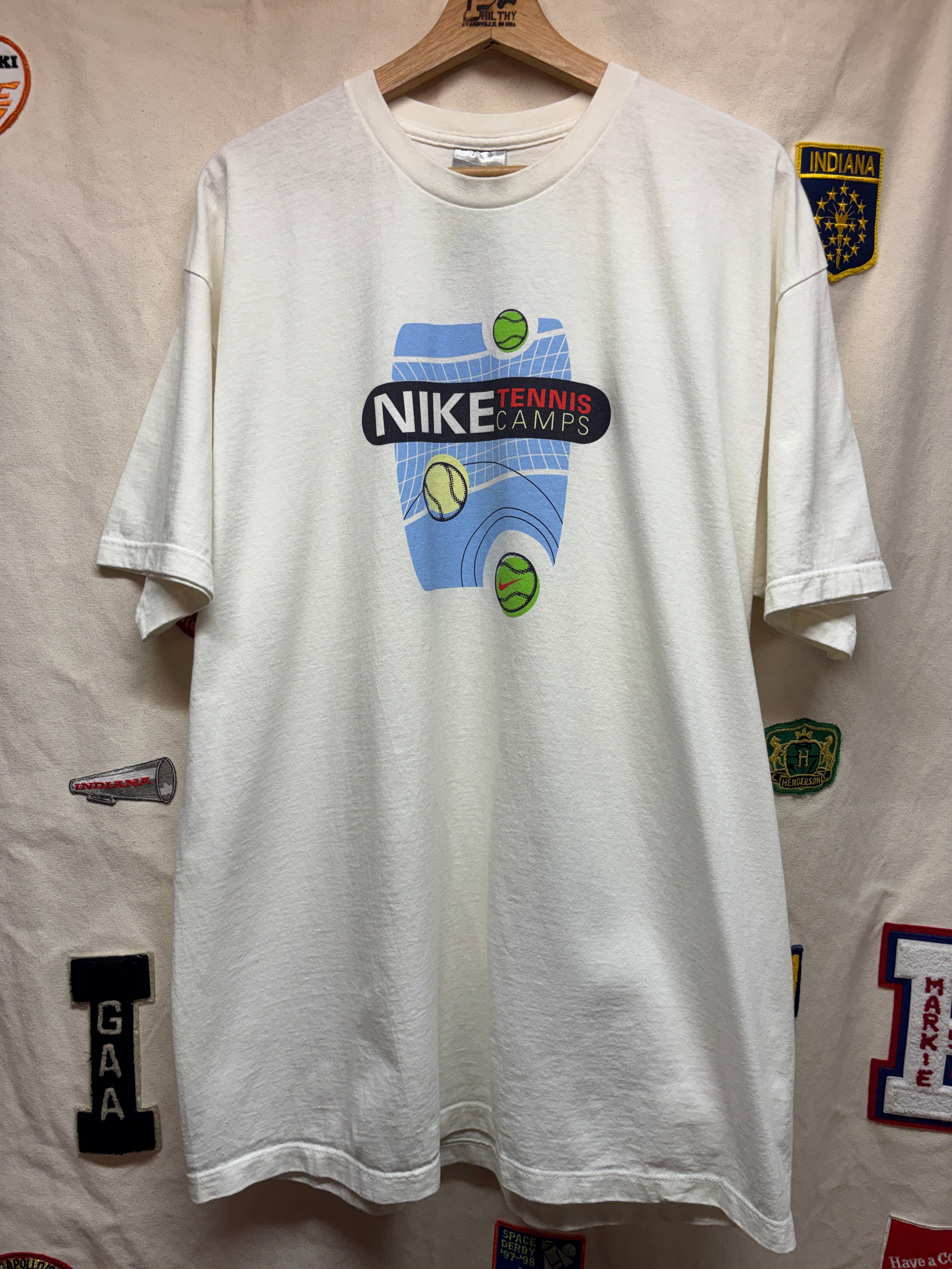 Vtg Nike Tennis Camp T-shirt: L