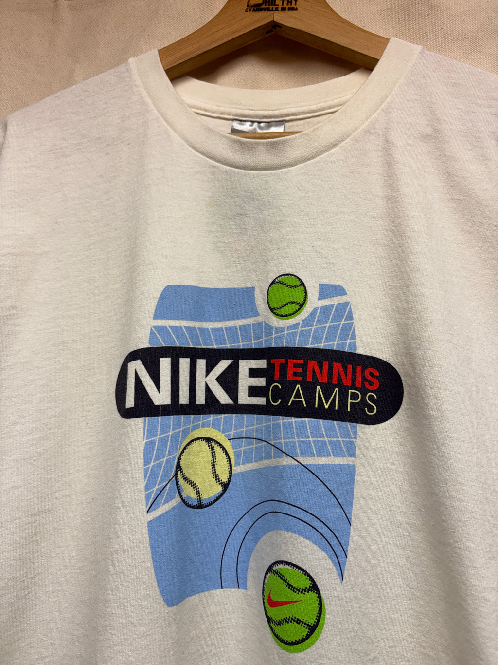 Vtg Nike Tennis Camp T-shirt: L