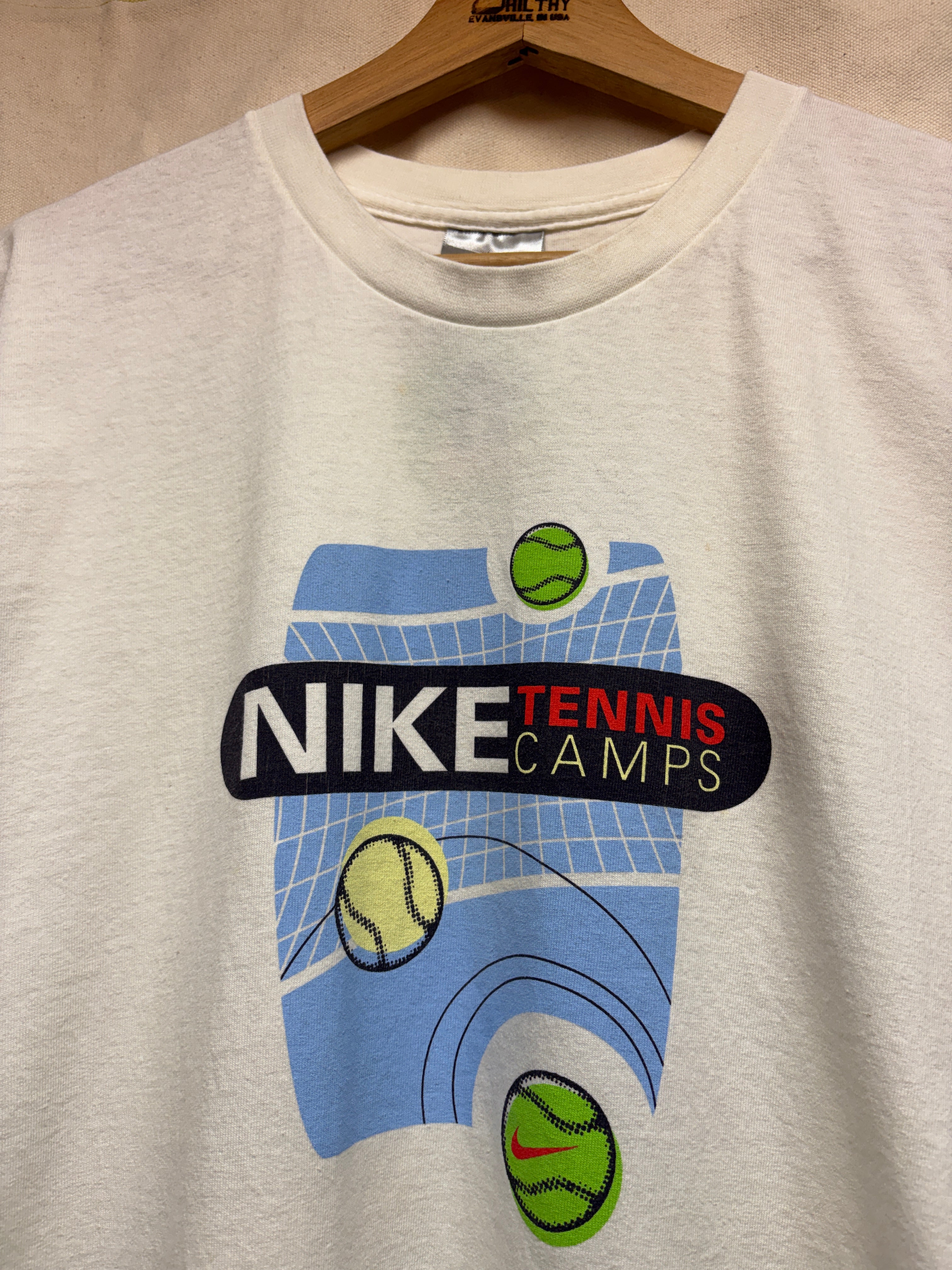 Vtg Nike Tennis Camp T-shirt: L