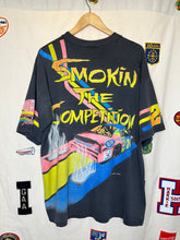 Load image into Gallery viewer, Vintage Jeff Gordon Smokin&#39; The Competition Faded All Over Print Nascar T-Shirt: XL

