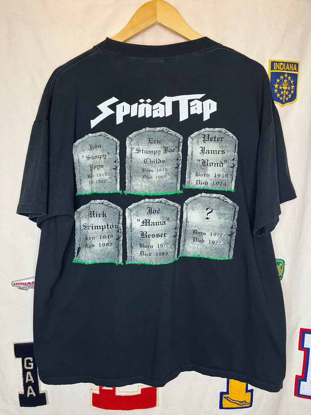 Vintage Spinal Tap 1991 Grave Stones Brockum Band T-Shirt: XL