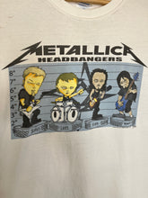 Load image into Gallery viewer, Vintage Metallica Headbangers 2003 Cartoon Band T-Shirt: Large
