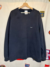 Load image into Gallery viewer, Vintage Nike Swoosh Embroidered Check Black Crewneck Sweatshirt: XL
