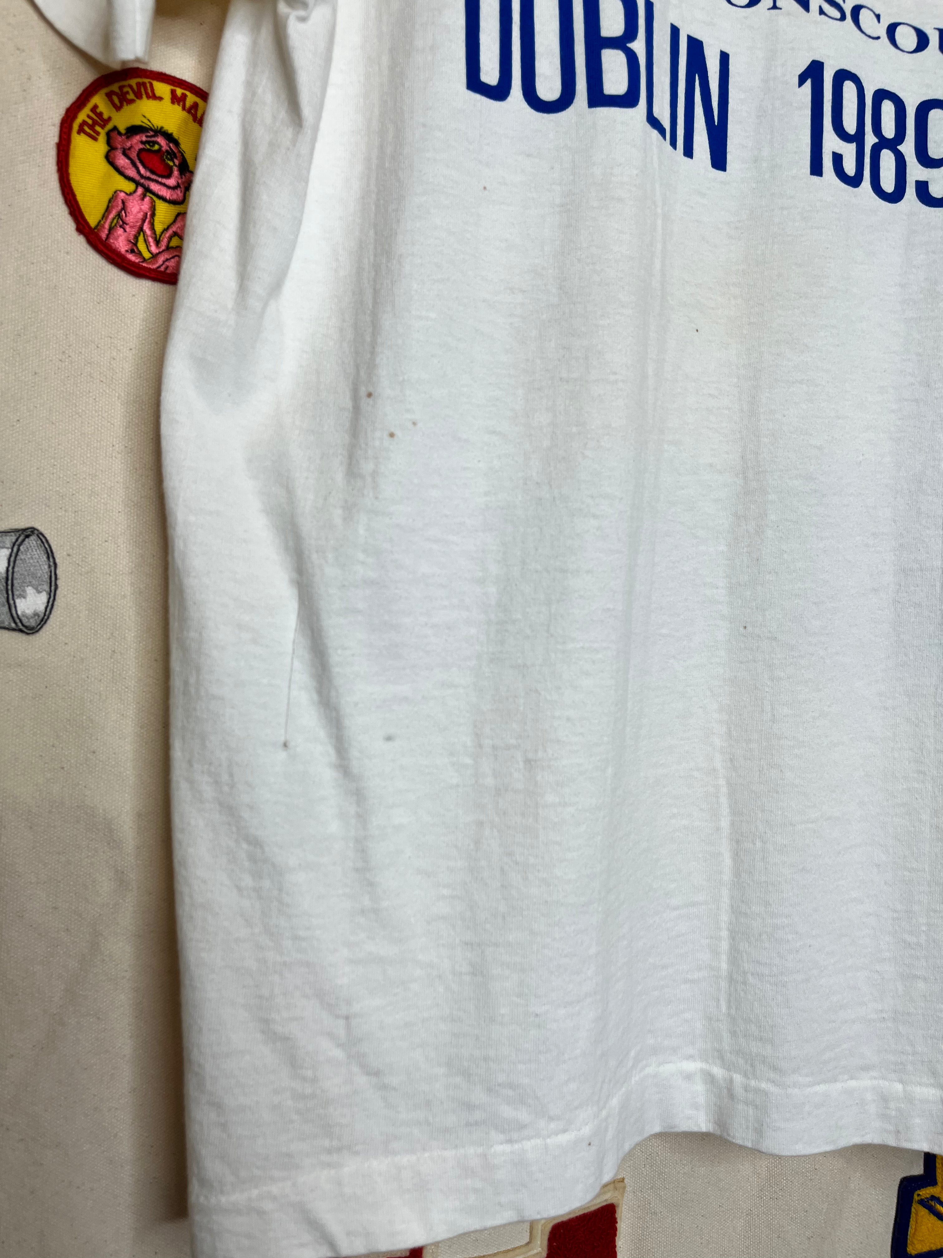 Vintage 1989 Neil Diamond Tour White T-Shirt: L