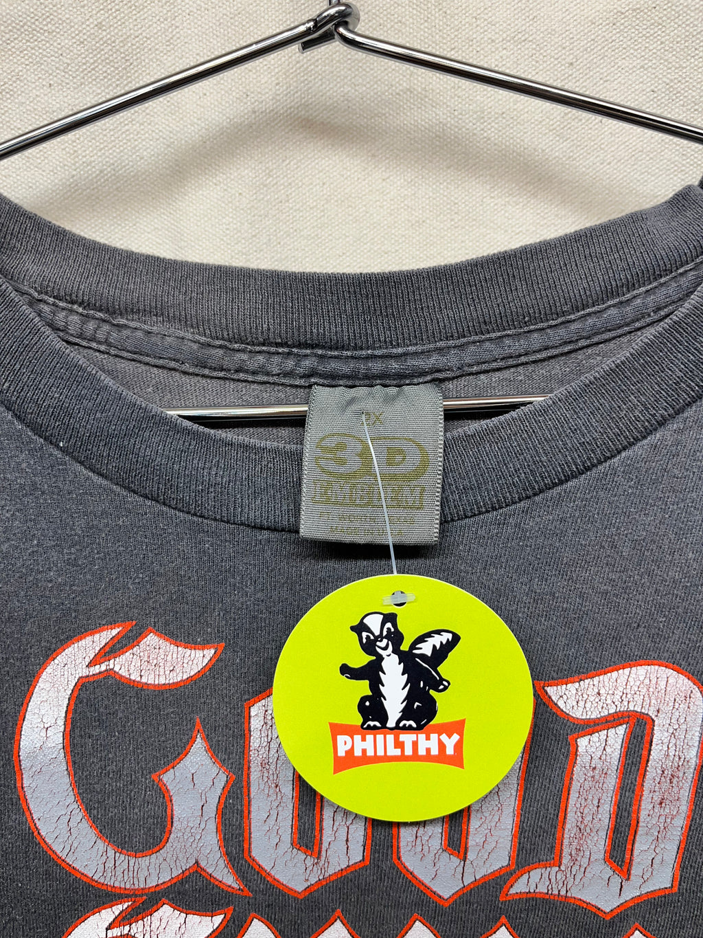 Vtg 1986 Harley Davidson Good Guys Wear Black 3D Emblem Montana Black 3D Emblem