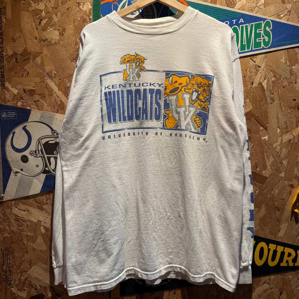 Vintage University of Kentucky Wildcats Long Sleeve T-Shirt: XL