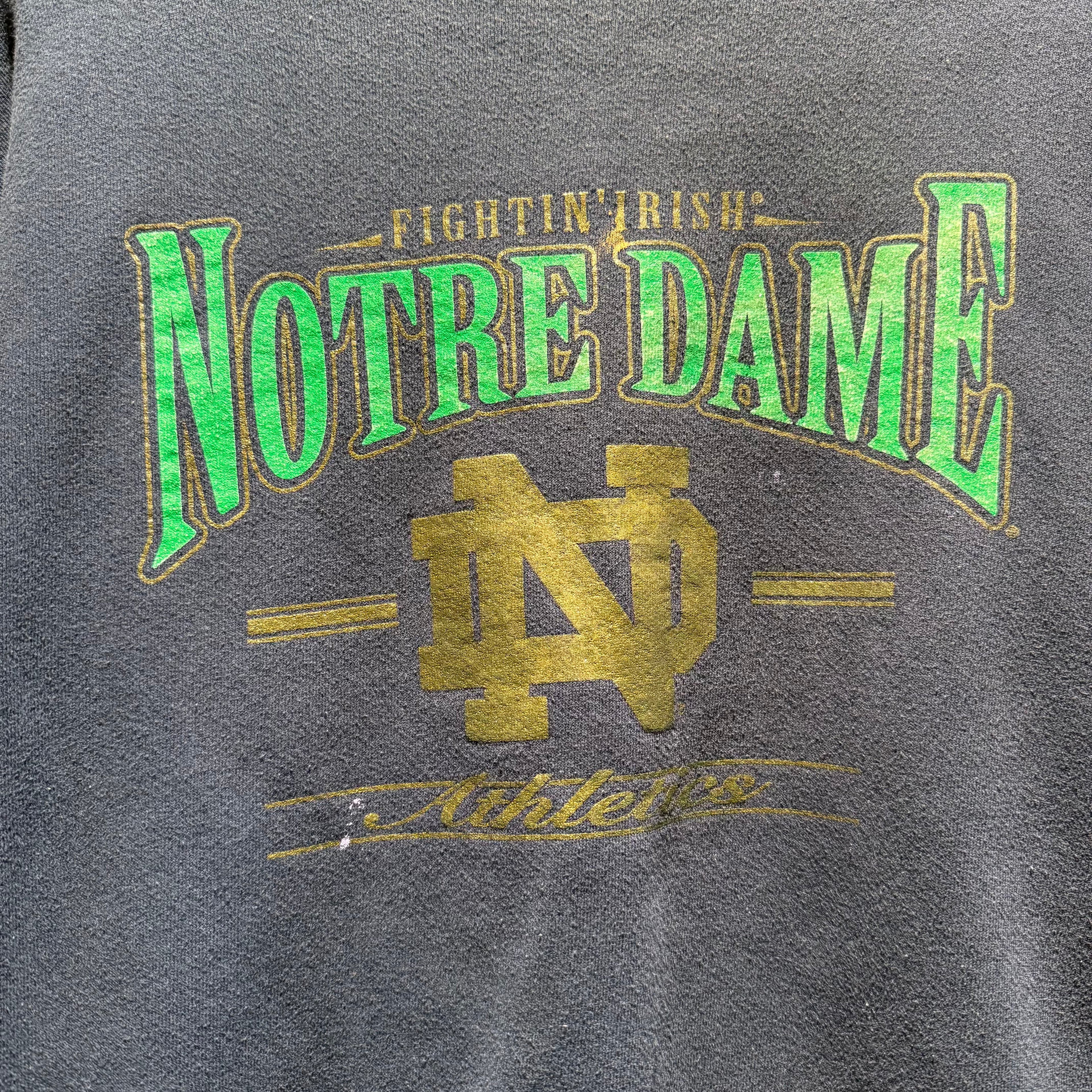 Vintage Notre Dame Fighting Irish Crewneck Sweatshirt: L/XL