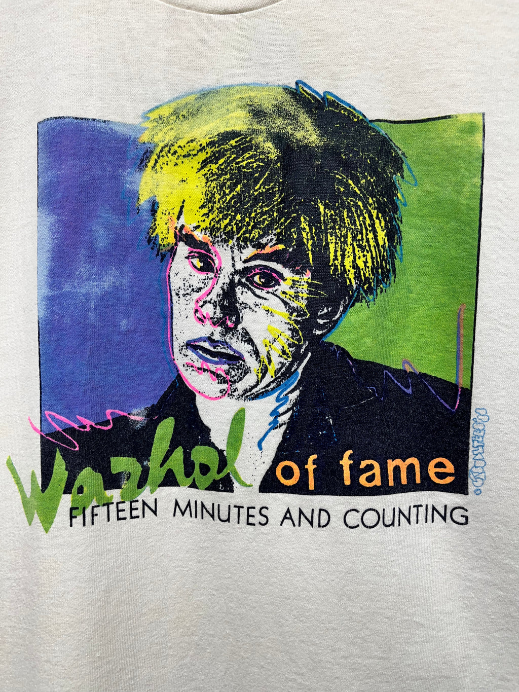 Vintage Andy Warhol Of Fame 15 Minutes Casualtees 88 Art T-Shirt: Medium