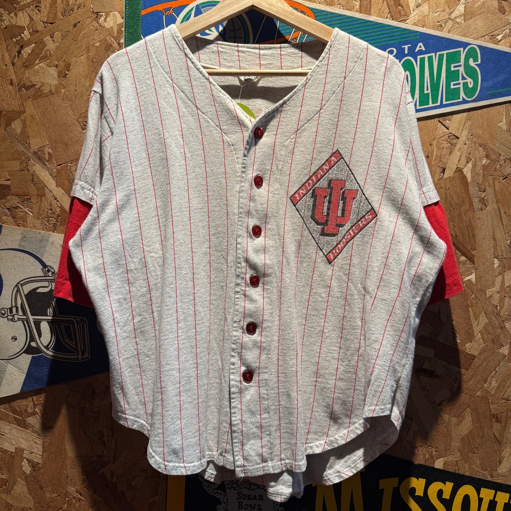 Vintage Indiana University Hoosiers Baseball Jersey: M
