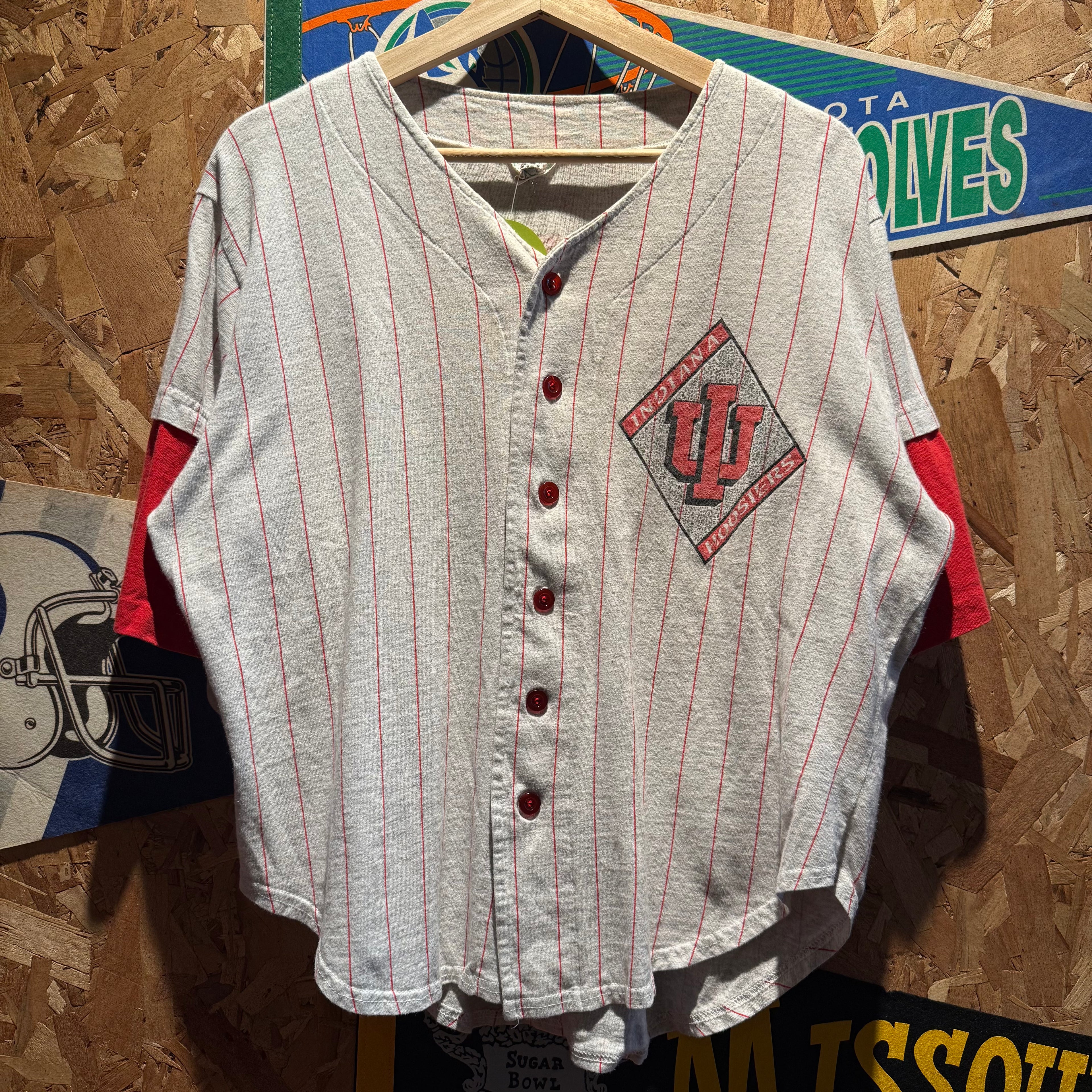 Vintage Indiana University Hoosiers Baseball Jersey: M