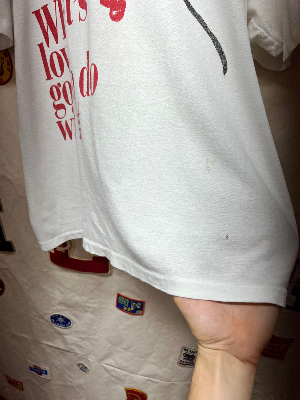 Vintage Tina Turner "What's Love Got To Do With It" Concert T-Shirt: Large