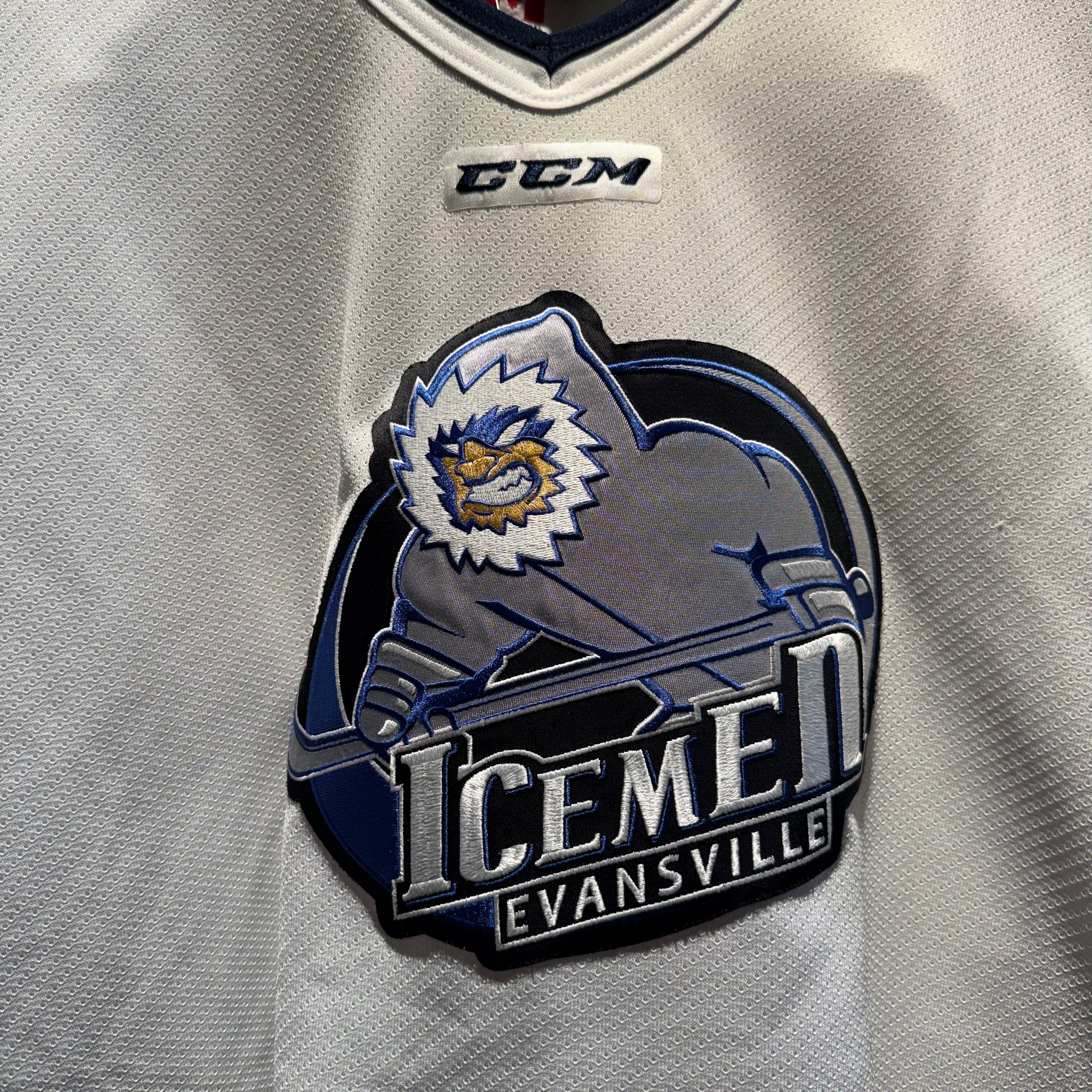 Vintage Evansville Icemen Hockey Jersey: XXL