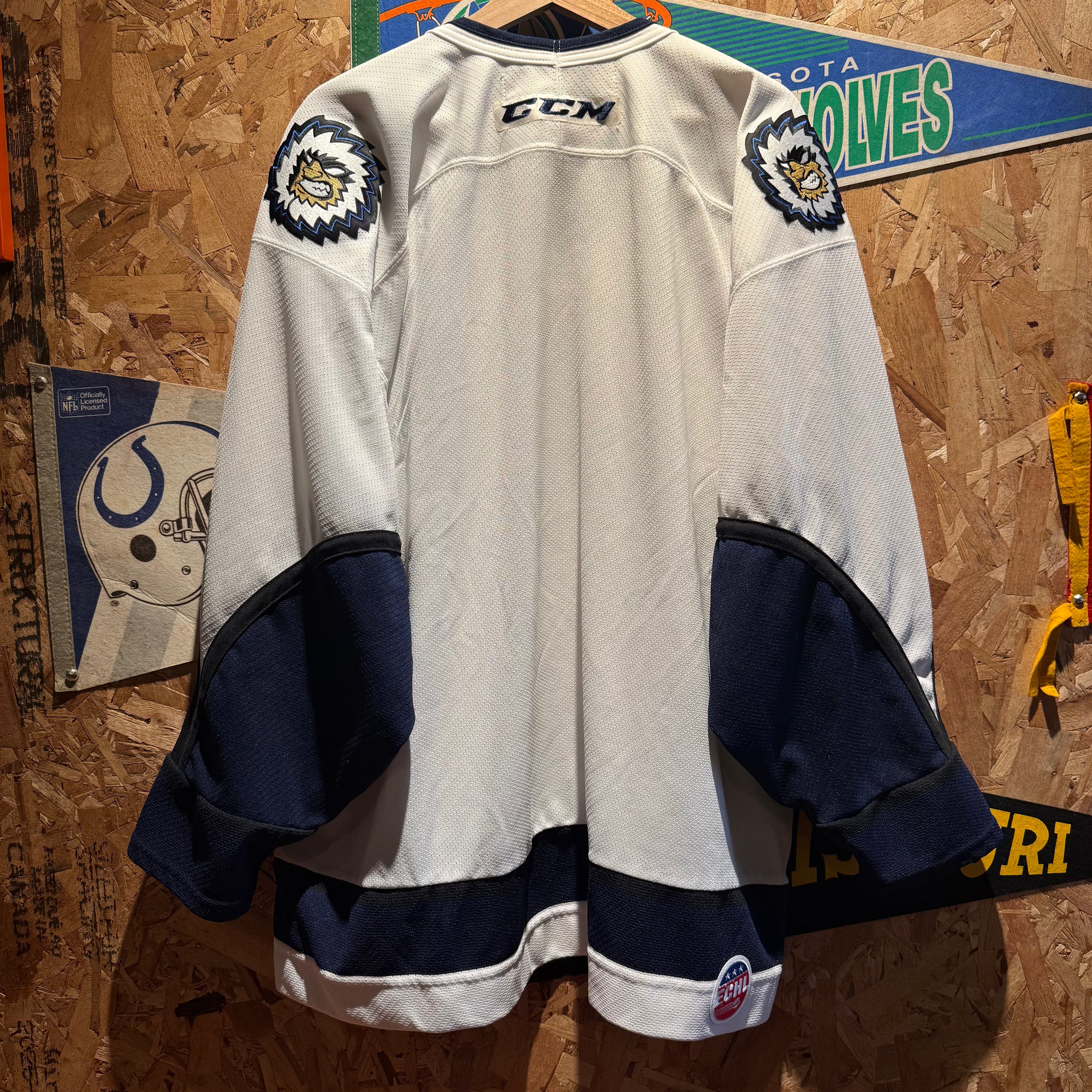 Vintage Evansville Icemen Hockey Jersey: XXL