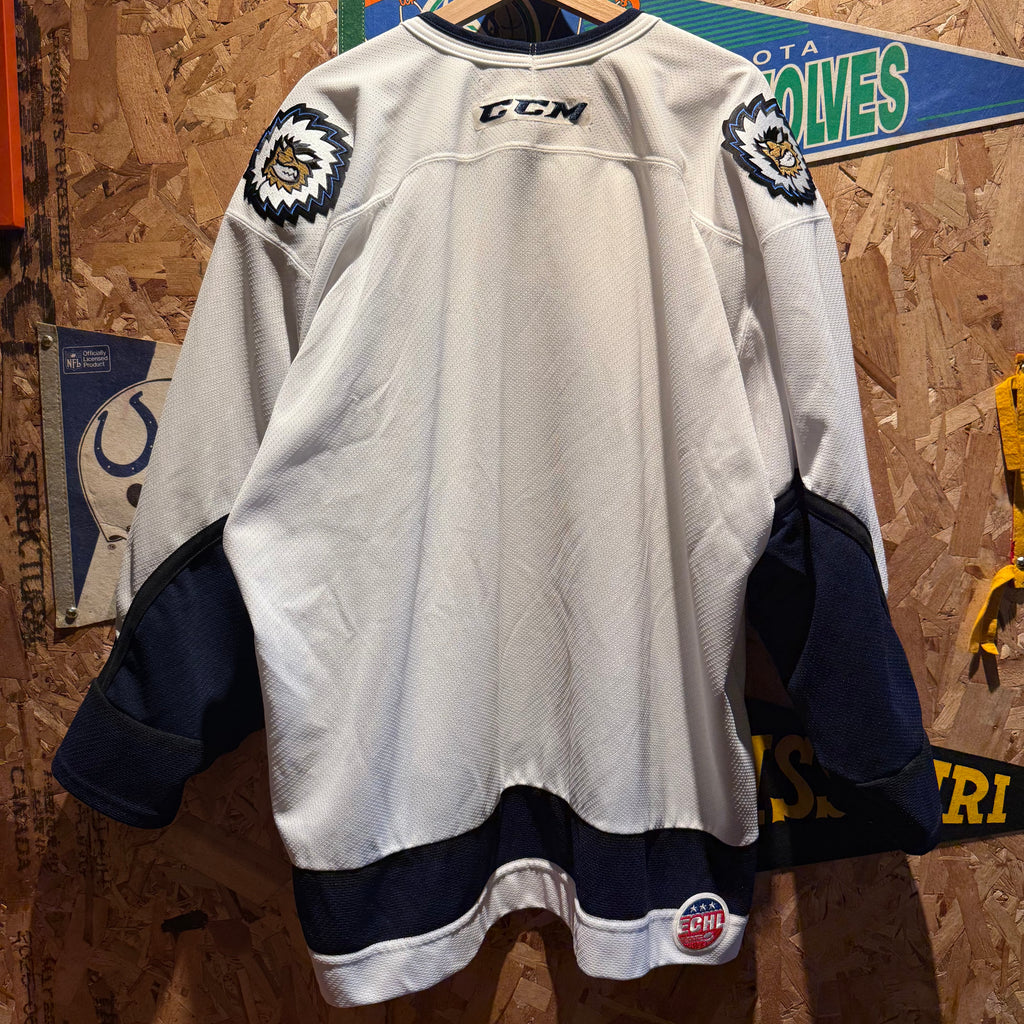 Vintage Evansville Icemen Hockey Jersey: XXL