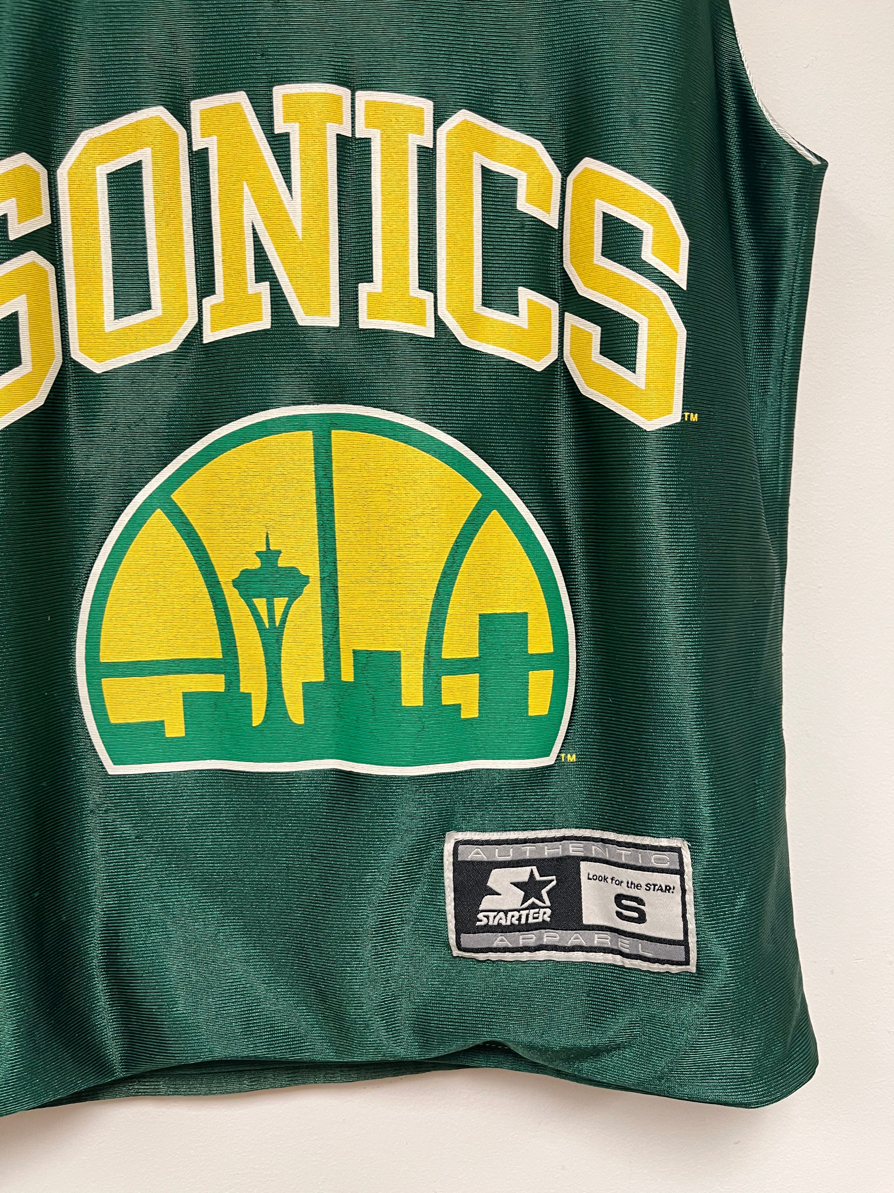 Vintage Seattle Supersonics Starter NBA Reversible Tank Top Jersey: Small