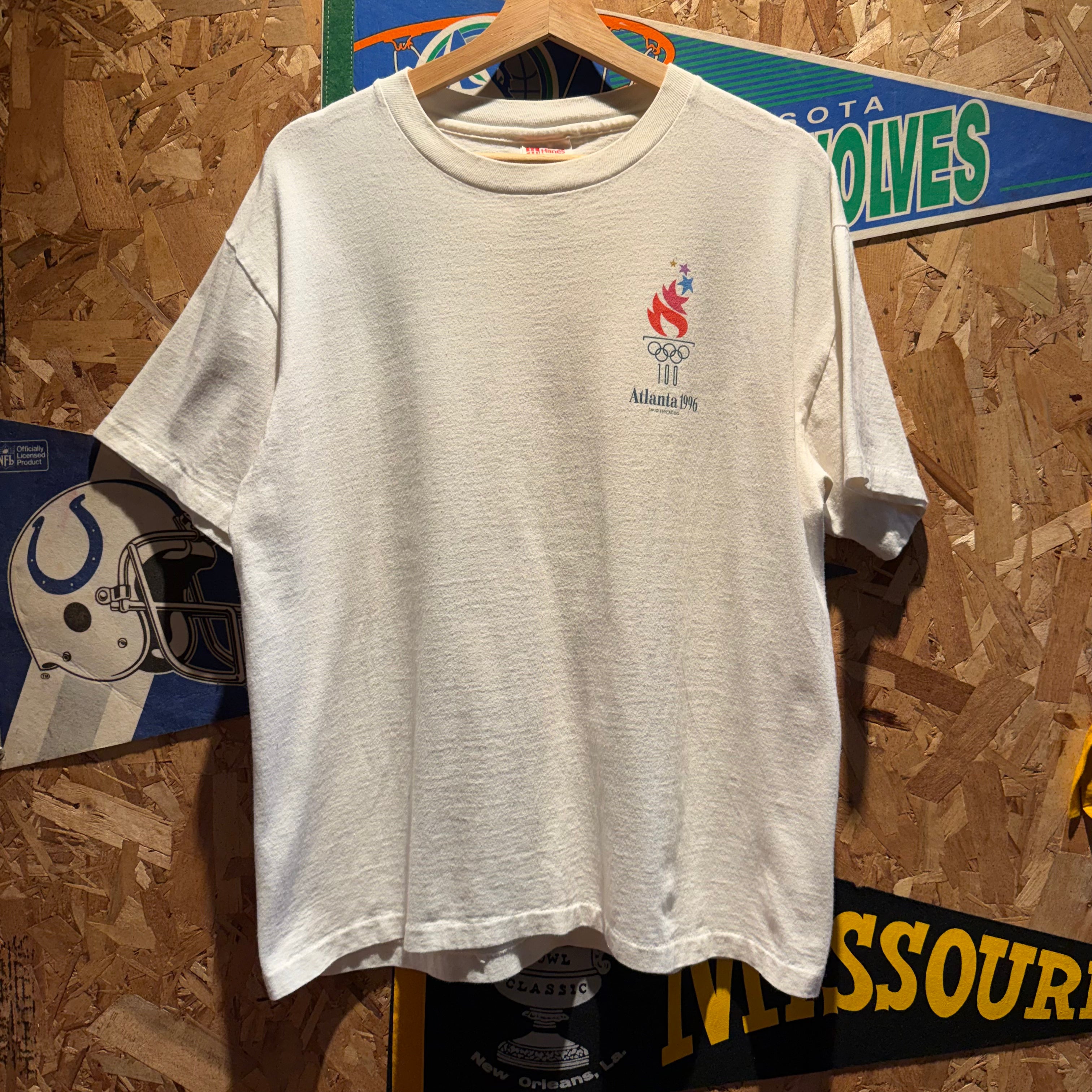 Vintage 1996 Atlantic Olympics Graphic T-Shirt: L