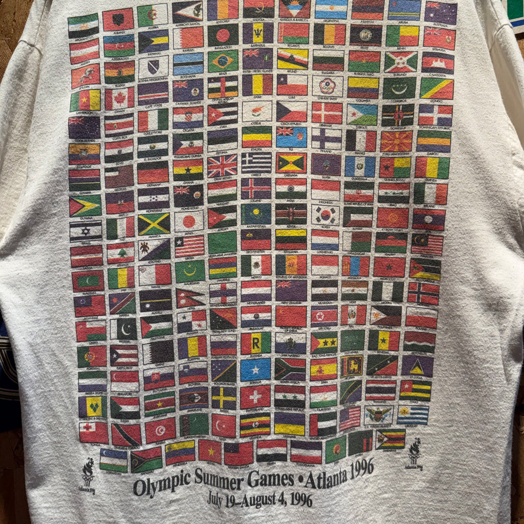 Vintage 1996 Atlantic Olympics Graphic T-Shirt: L